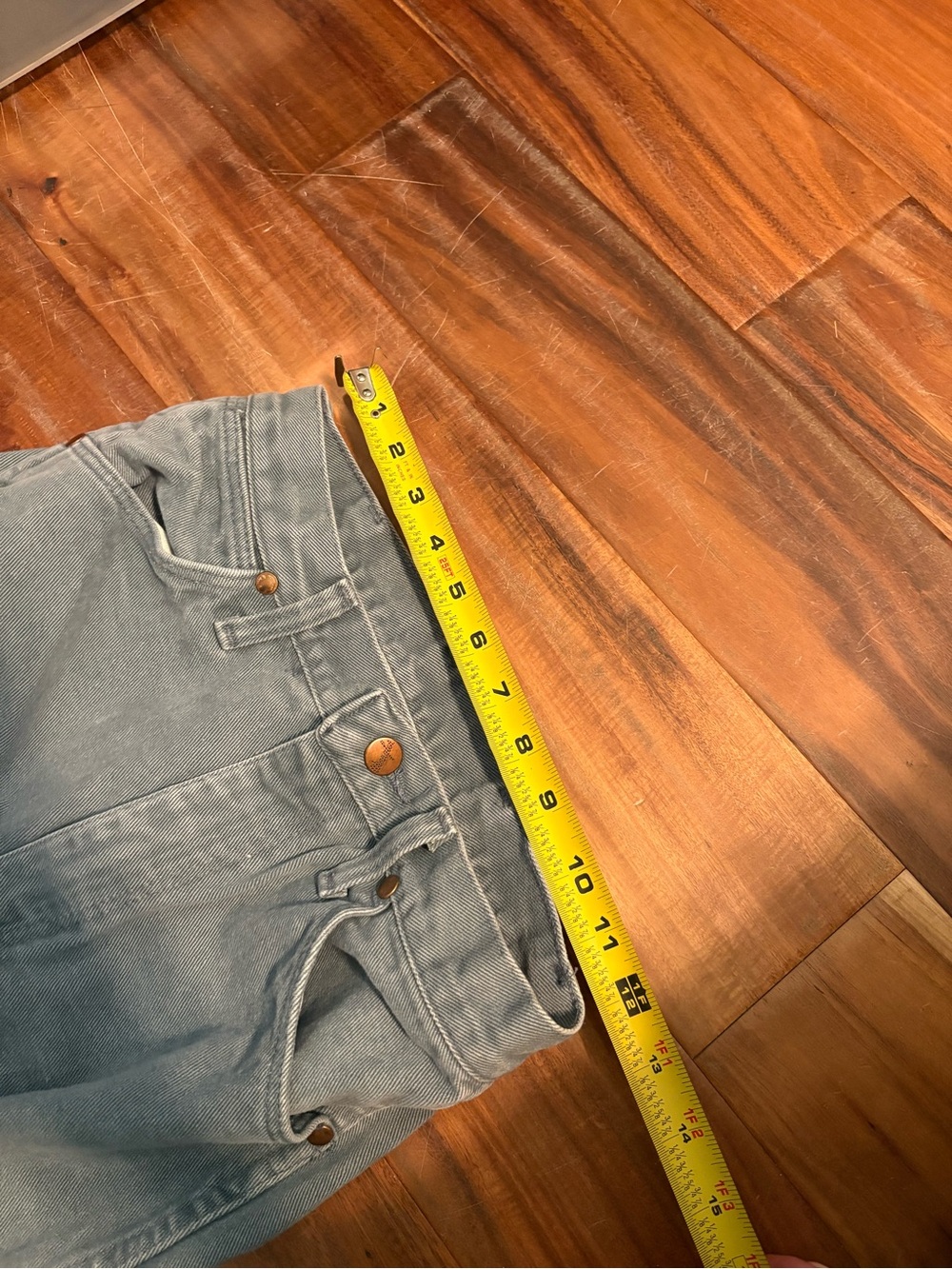 Vintage Wrangler High Rise Jeans blue Gray Wash Straight Leg 7x36 Western (1220) - Picture 6 of 9